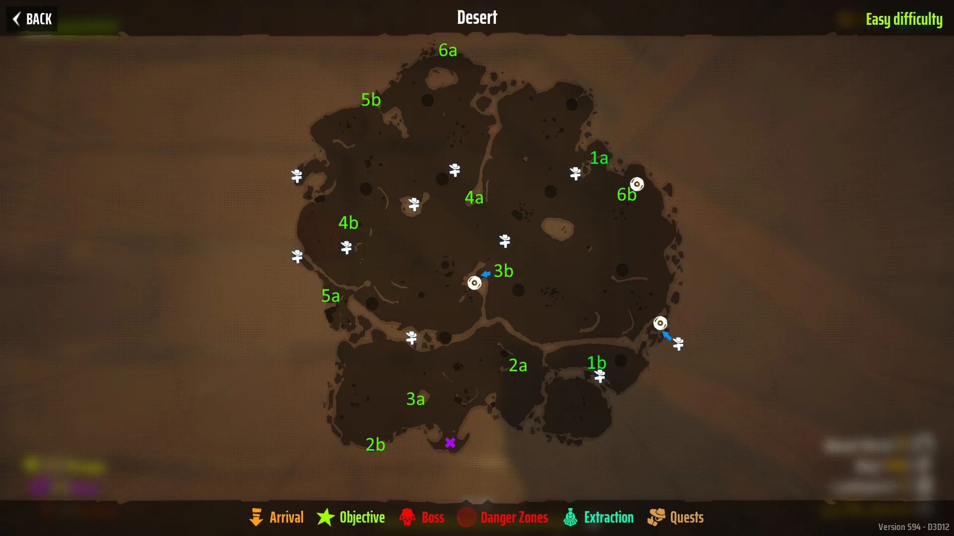 Mappa dei collezionabili del Deserto